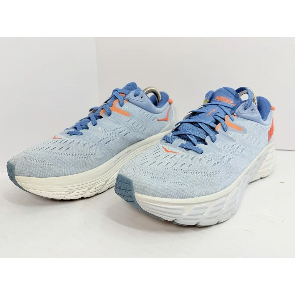 HOKA Gaviota 4 Women's 9B Blue Fog Plein Air Running Shoes 1123199 BFPA